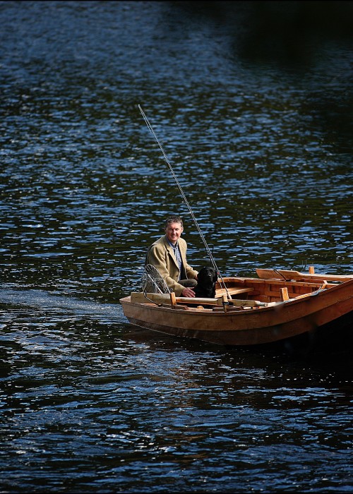 This fine shot was taken by top Scottish photographer Peter Sandground from between the oak trees on the right hand bank of the Newtyle Beat's Cottar Pool on the River Tay near Dunkeld.
